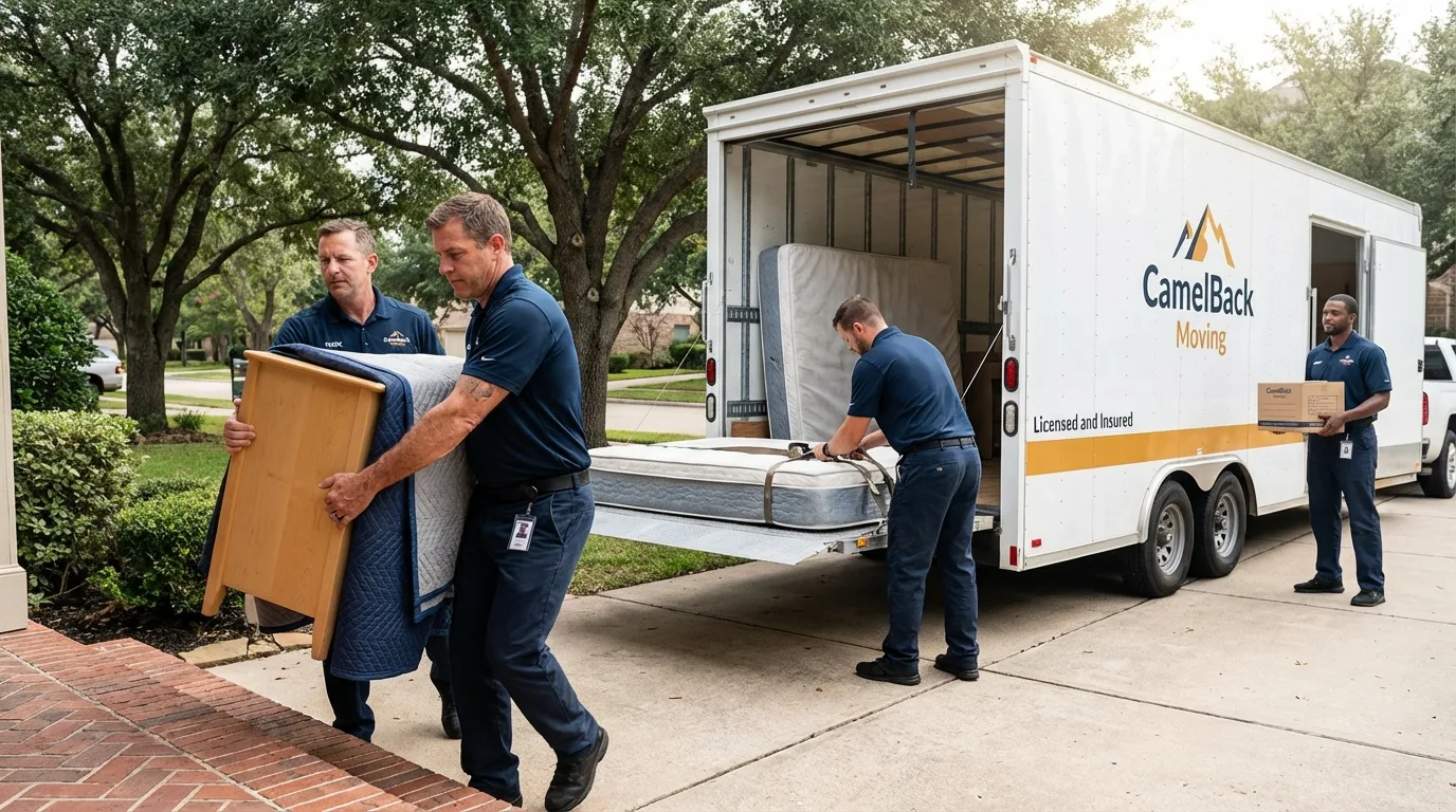 Crew loading residential truck for cross-state move from Corbin, KY